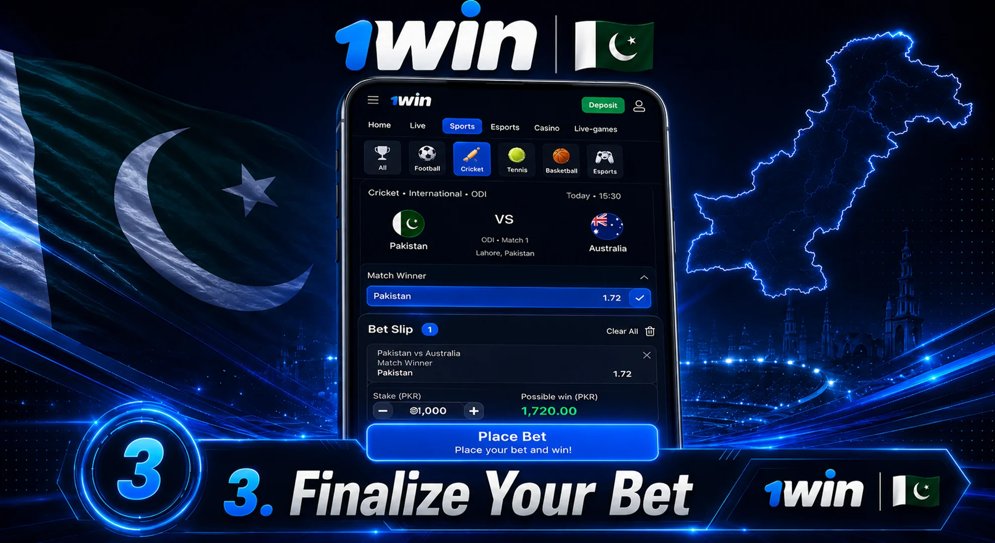 finalize your bet