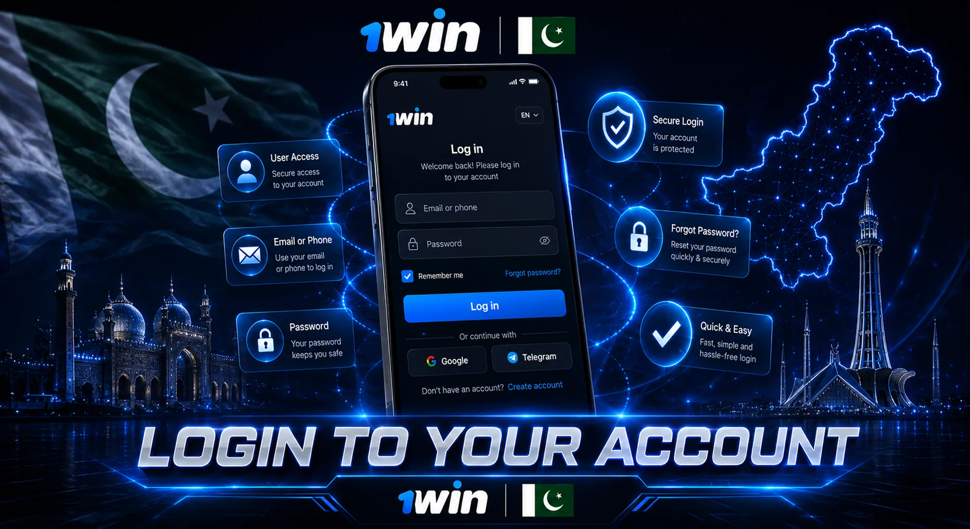 how to login to 1win account