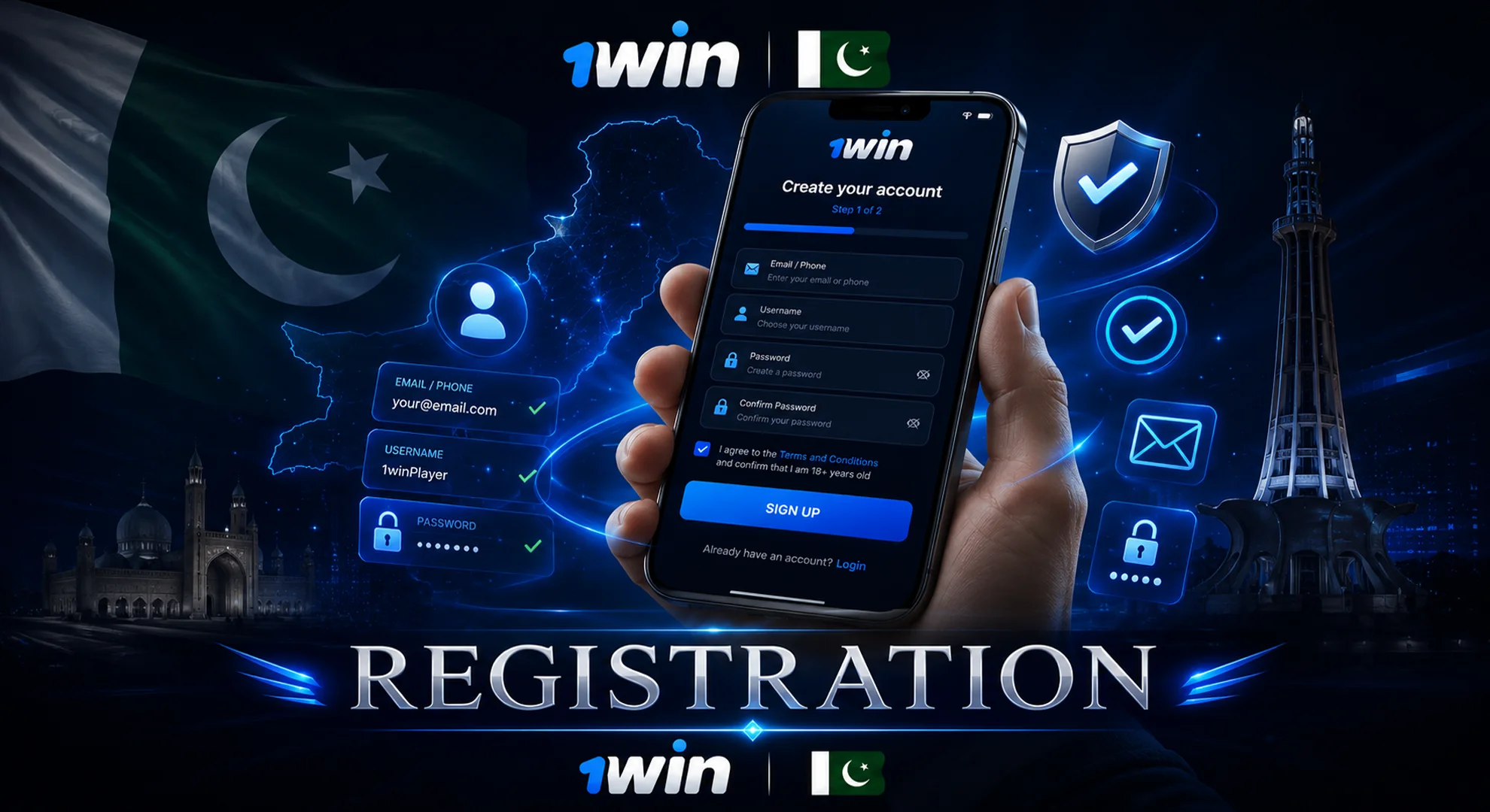 how to register on 1win betting site